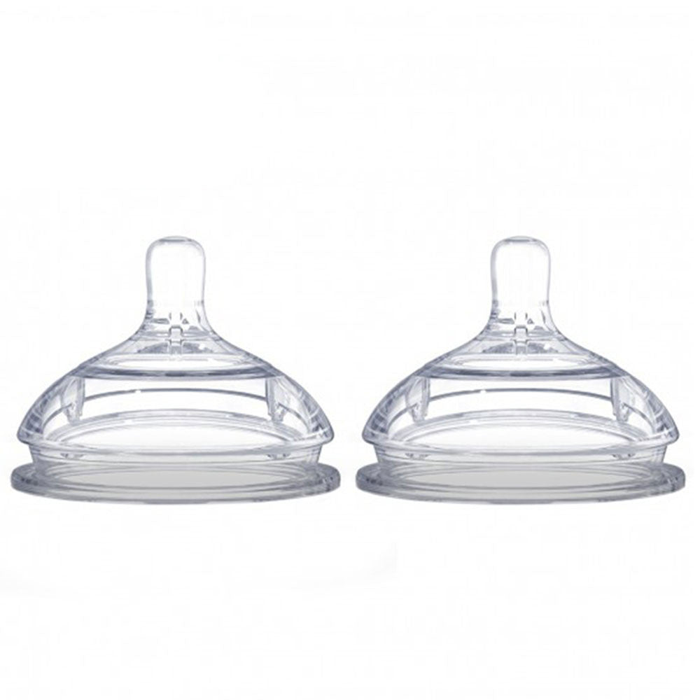 Comotomo "Natural Teat" Silicone Nipples (Variable Flow) - Clear - Y-Cut (6+ mo)