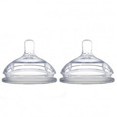 حلمة طبيعية سيليكون شفافة (عدد2) بثلاث فتحات من كوموتومو