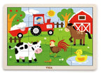 viga 16-Piece-Puzzle  - 12pcs Set w/Storage Shelf