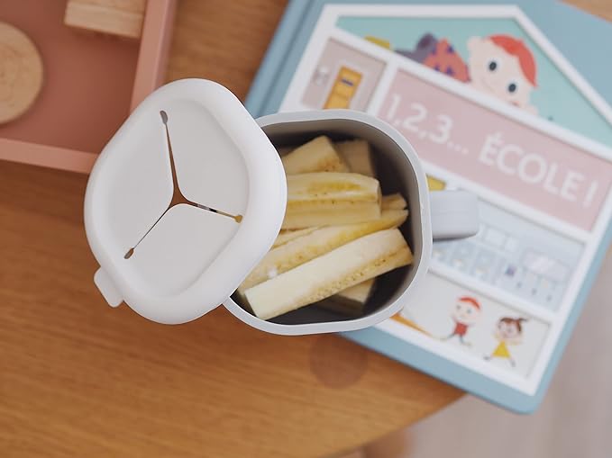 Beaba Pick'n'Snack-Silicone Snack Cup-Velvet Grey