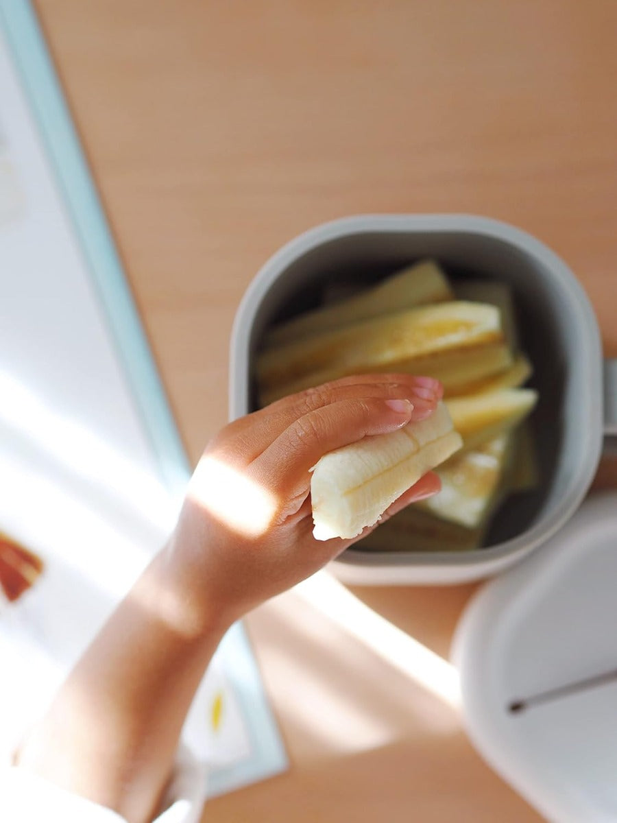 Beaba Pick'n'Snack-Silicone Snack Cup-Velvet Grey