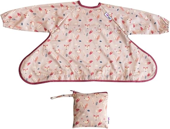 Tidy Tot Cover & Catch bib Foxes