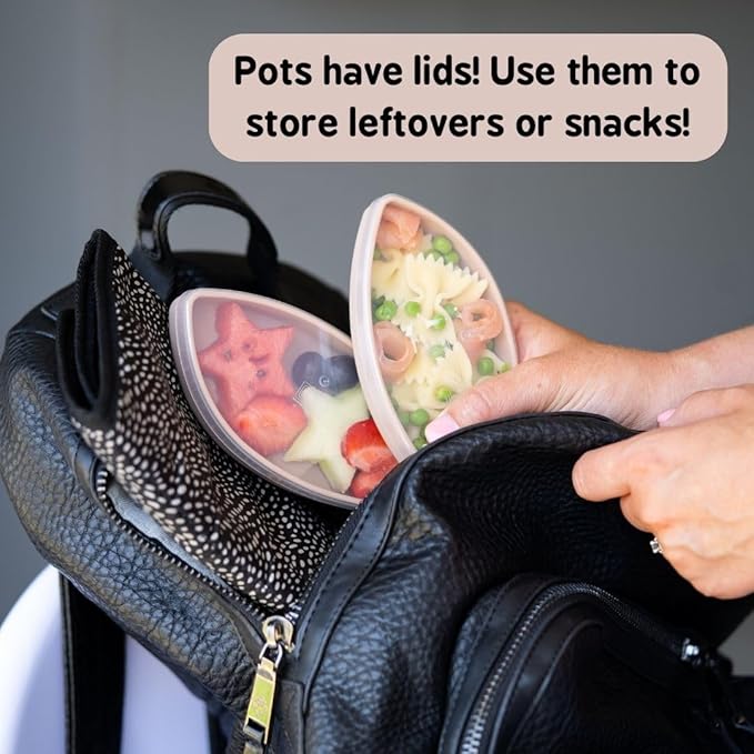 Tidy Tot Silicone Suction Plate with Pots Owl