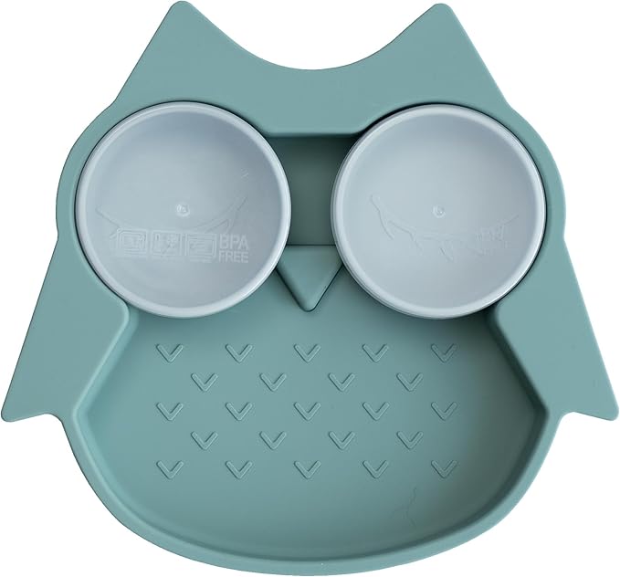 Tidy Tot Silicone Suction Plate with Pots Fox