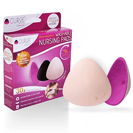 Curve Essential 2 Washable Nursing Pads Day Fuchsia