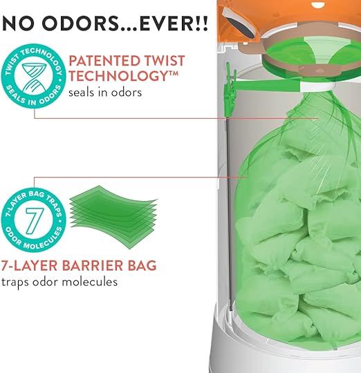 Prince Lion Heart My Twist'r Nappy Disposal System Refill Bags: lock in the odours - 10pk Green