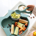 Tidy Tot Silicone Spoon Twin Pack Fox and Owl