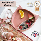 Tidy Tot Silicone Suction Plate with Pots Owl