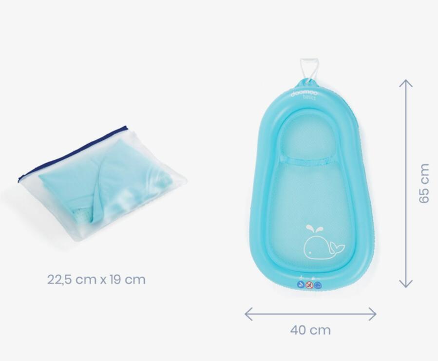 DOOMOO - BASICS INFLATABLE BATH MATTRESS - DIMENSIONS 65 X 40 CM