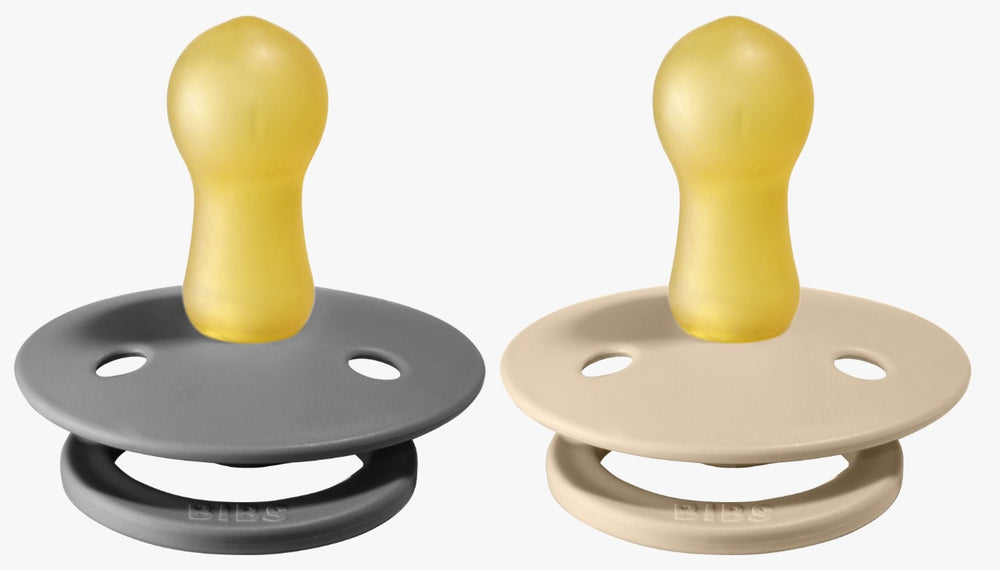 Bibs Pacifier Size 2 - Toddler 6-18M (2pcs) Smoke/Vanilla