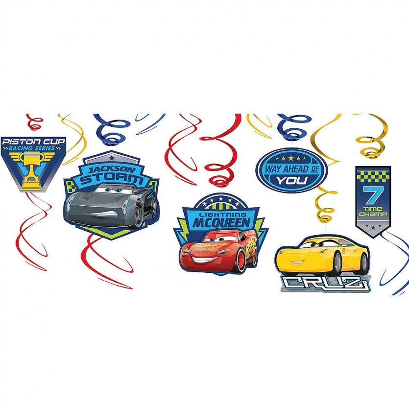 CARS 3 SWIRLDECORATION VALUE PACK12