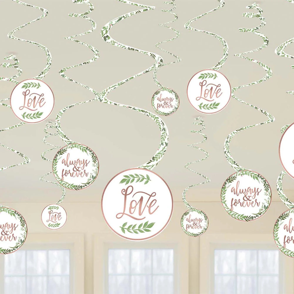 LOVE AND LEAVES SPIRAL DECORATION