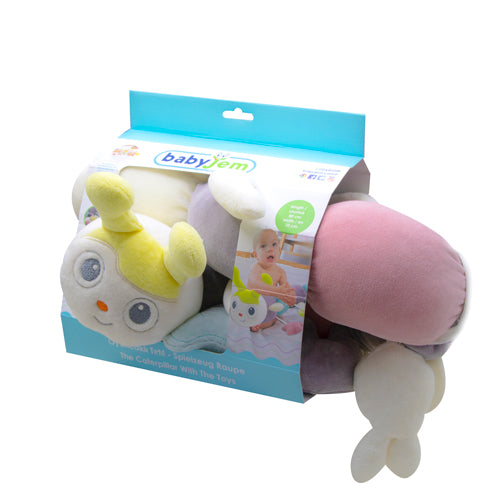 BABYJEM VELVET CATTERPILLAR PILLOW - PINK