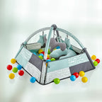 بيبي جيم - سجادة اللعب مع الكرات - أخضر