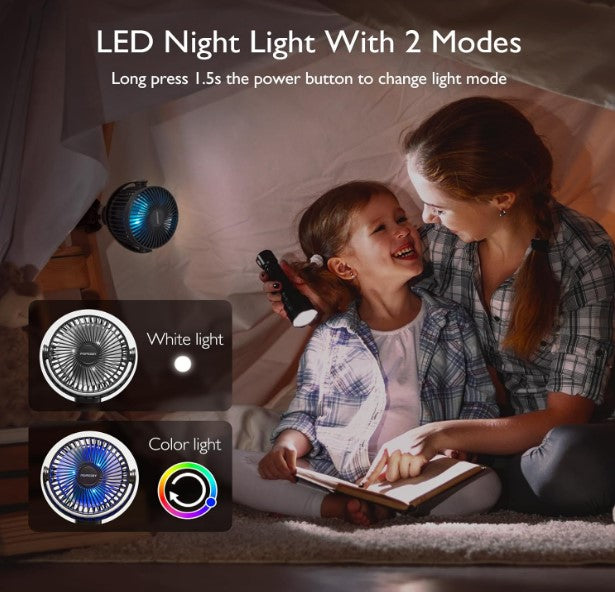 Momcozy Stroller Fan - Black