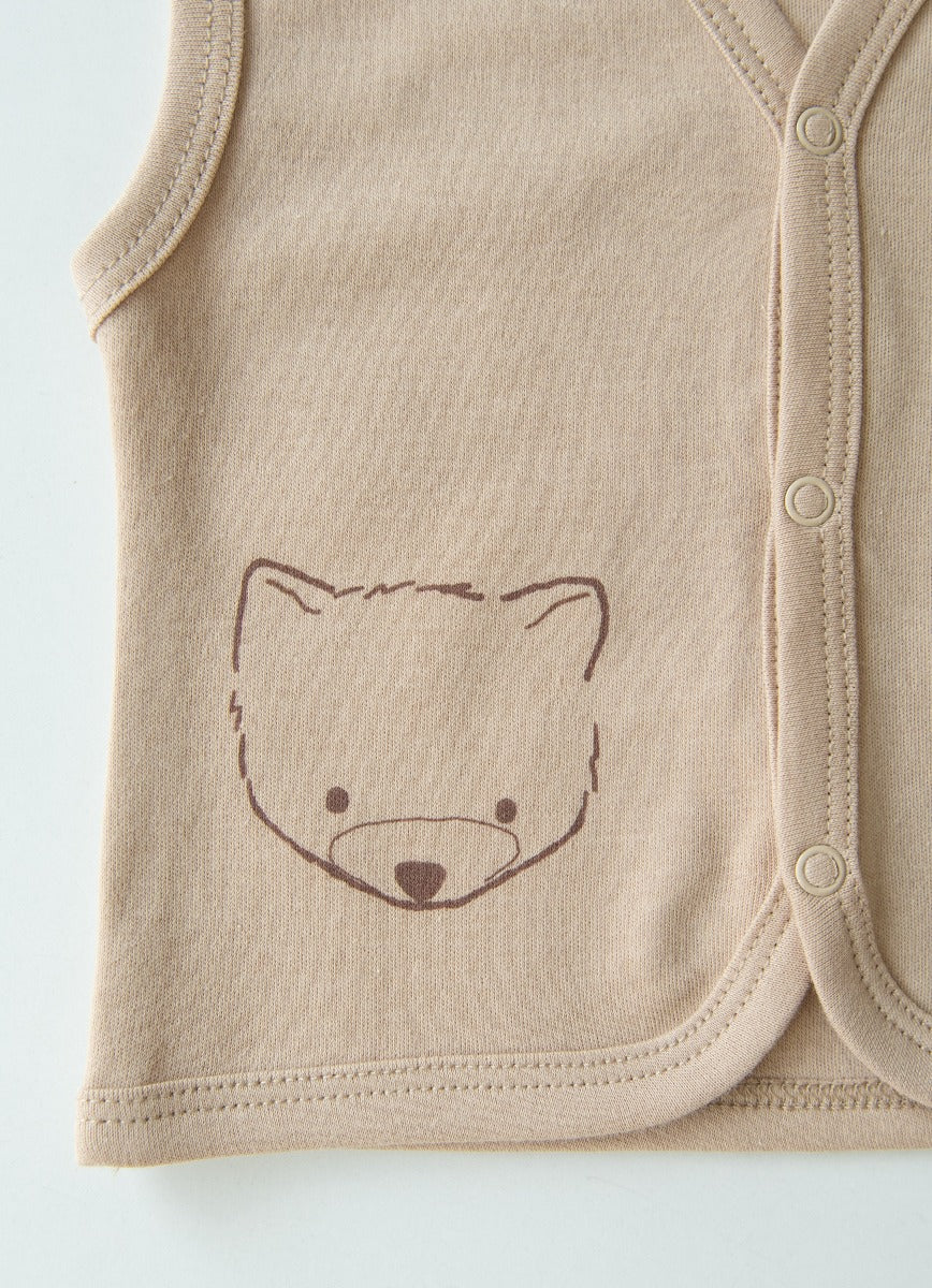 Kitikate ORGANIC RACCOON 4 PCS SET NATURAL-BEIGE