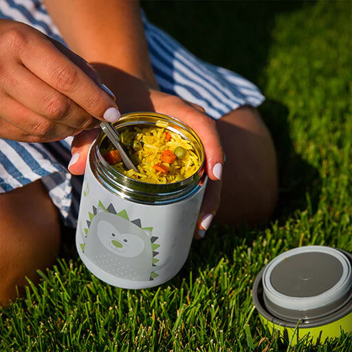 BBLUV Foöd - Thermal food container with spoon and bowl - Lime Green