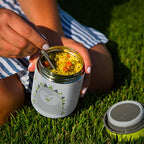 BBLUV Foöd - Thermal food container with spoon and bowl - Lime Green
