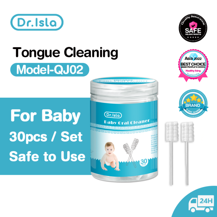 Baby bloom Dr.Lsla Wavy Brush Head for Baby Mouth Cleaning 30 pcs