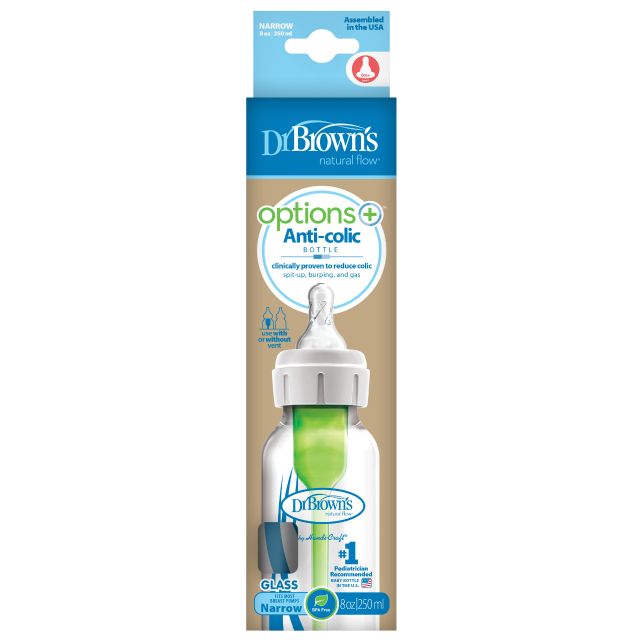Dr Brown's 8 oz 250 ml Glass Narrow Options Bottle 1 Pack