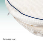 MOON CRIB & PRAM MATTRESS Classic Foam Moses Basket Mattress, White