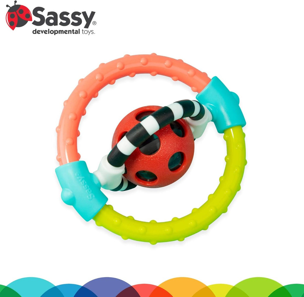 Sassy Spin & Chew Flexible Ring Rattle