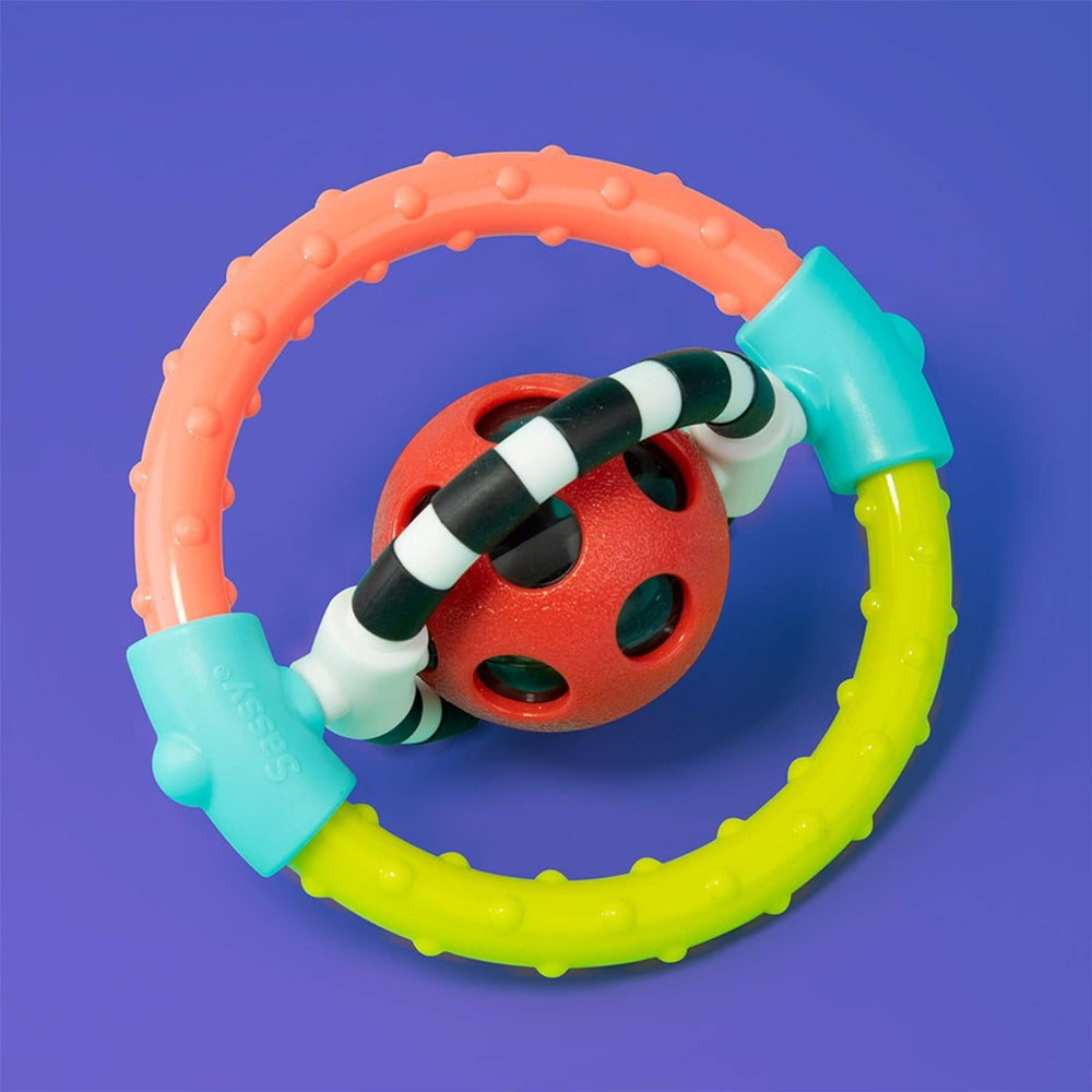 Sassy Spin & Chew Flexible Ring Rattle