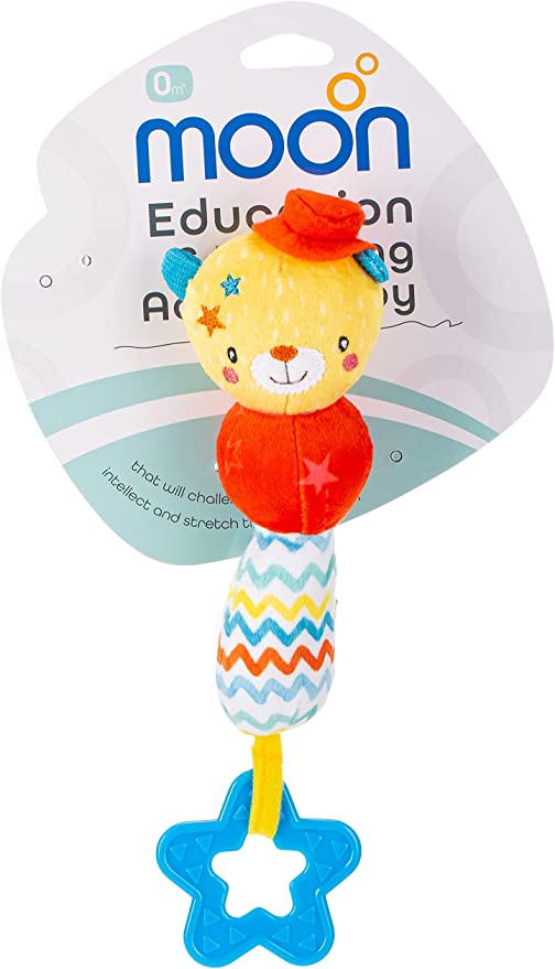 MOON - SOFT RATTLE TOY - BEAR