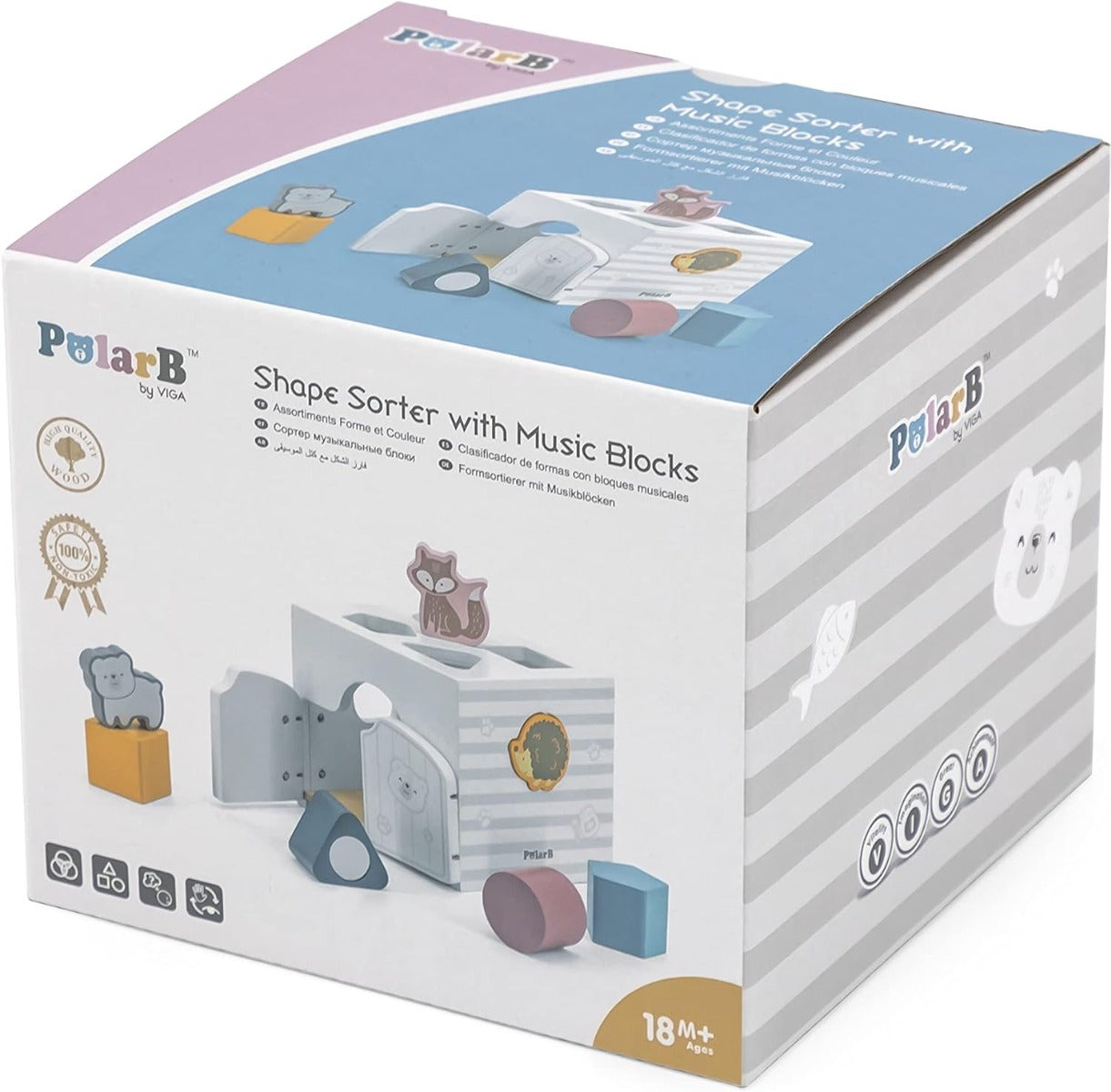 Viga Shape Sorter with Music Blocks