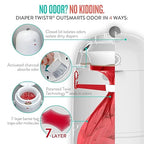 Prince Lion Heart My Twist'r Nappy Disposal System White