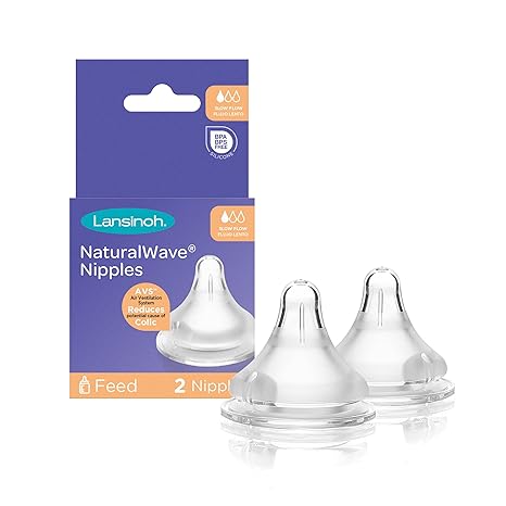 Lansinoh - NaturalWave™ Slow- Flow Nipples
