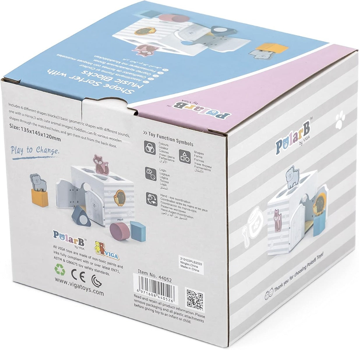 Viga Shape Sorter with Music Blocks