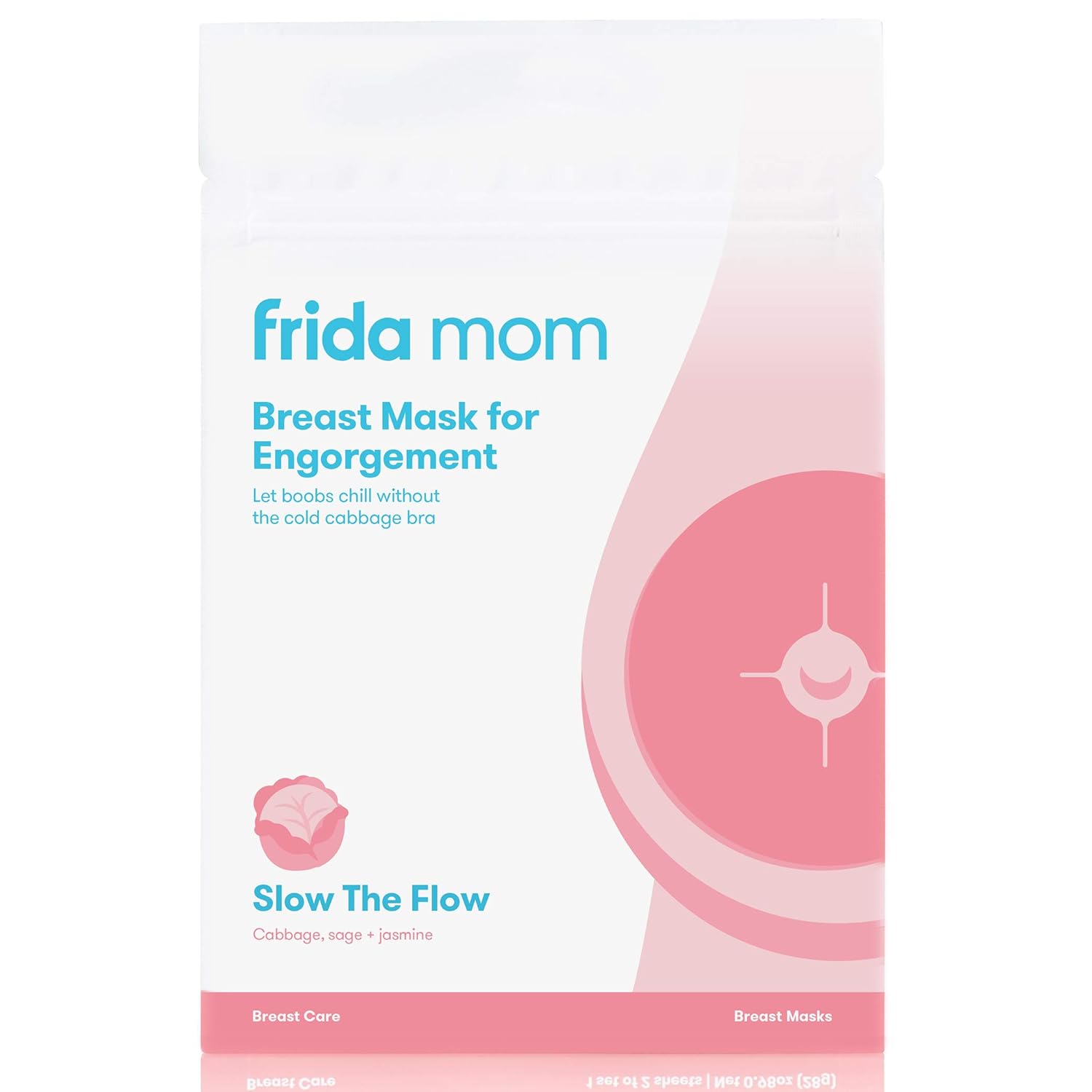 Frida Mom Breast Mask for Engorgement - Relieve Engorged Boobs + Breastfeeding Weaning- 2 Sheet Masks