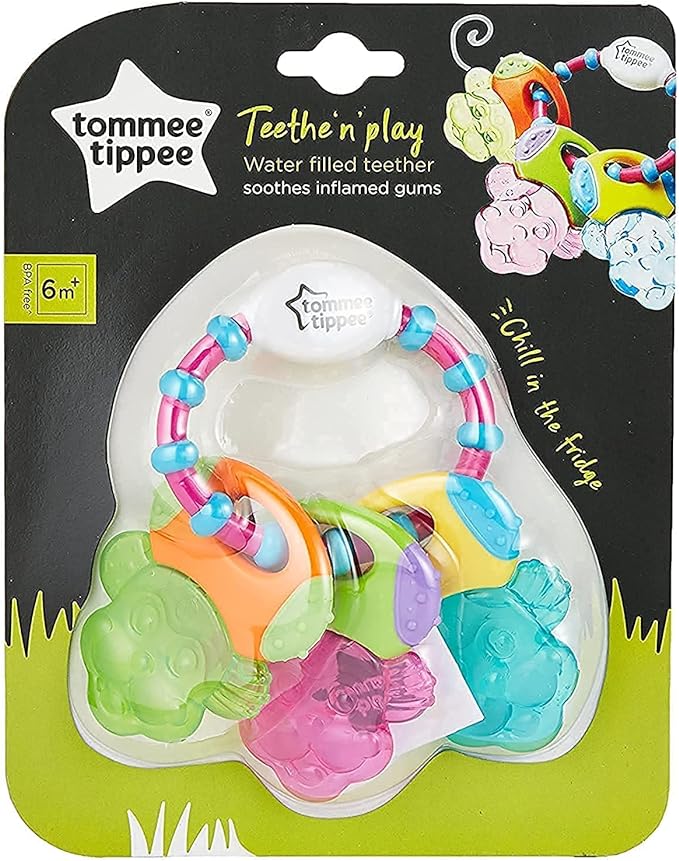 Tommee Tippee Teethe n Play Water Teether, (6 months +) - Multi Colour