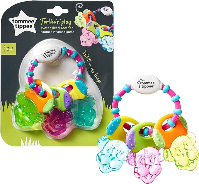 Tommee Tippee Teethe n Play Water Teether, (6 months +) - Multi Colour