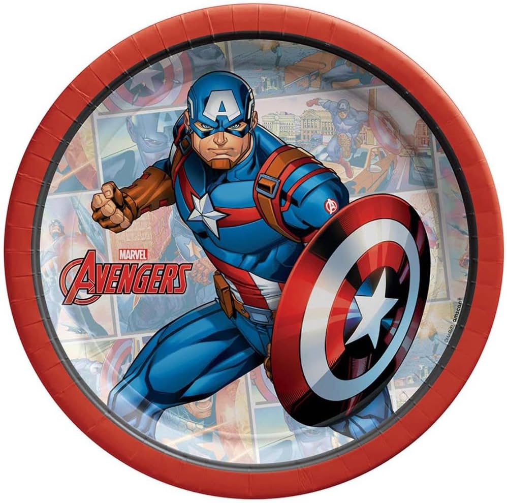 CAPTAIN AMERICA PAPER PLATES 7IN-8P