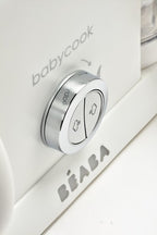 بيبا - محضرة طعام الأطفال المزدوجة - أبيض/فضي