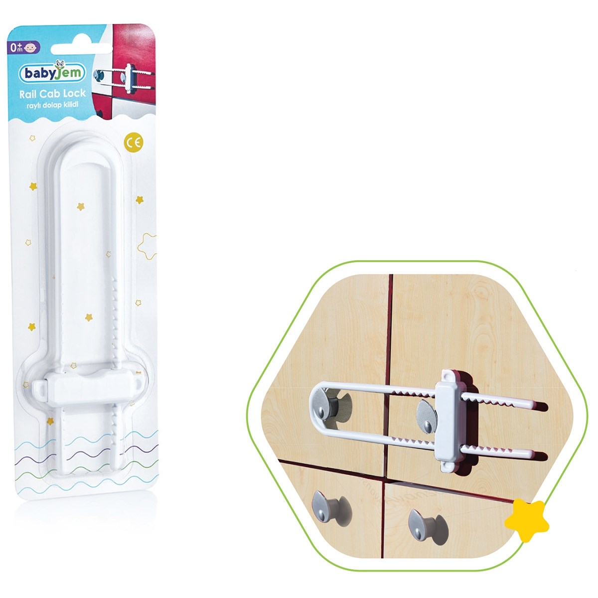 BABYJEM CAB LOCK / WHITE