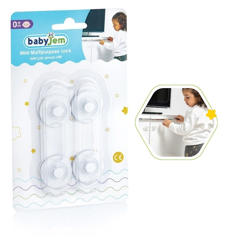 بيبي جيم _ميني قفل متعدد الأغراض_2 قطع