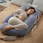 Momcozy Pregnancy Pillows for Sleeping, U Shaped Full Body Maternity Pillow with Removable Cover1
