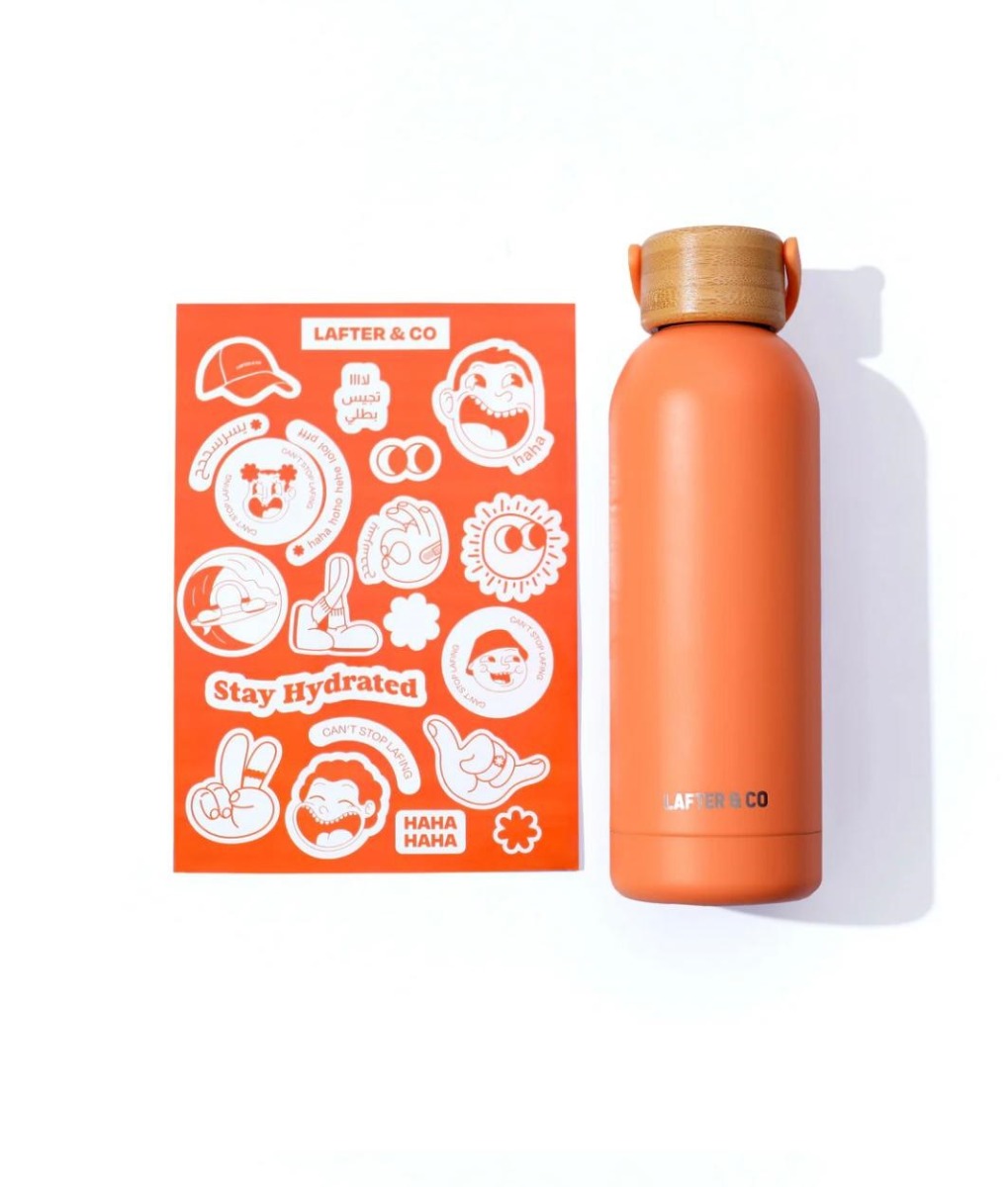 Lafter Co Orange Stainless Steel Bottle