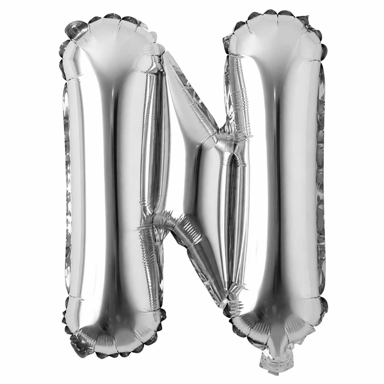 P50 LETTER N SILVER BALLOON 24X32"