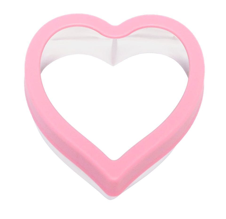 Fun box Stainless Steel Sandwiches & Food Cutter Heart Pink