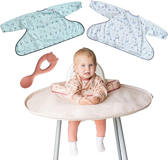 Tidy Tot Bib & Tray Set + Bag Sand