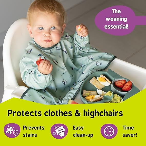 Tidy Tot Cover & Catch bib Owls