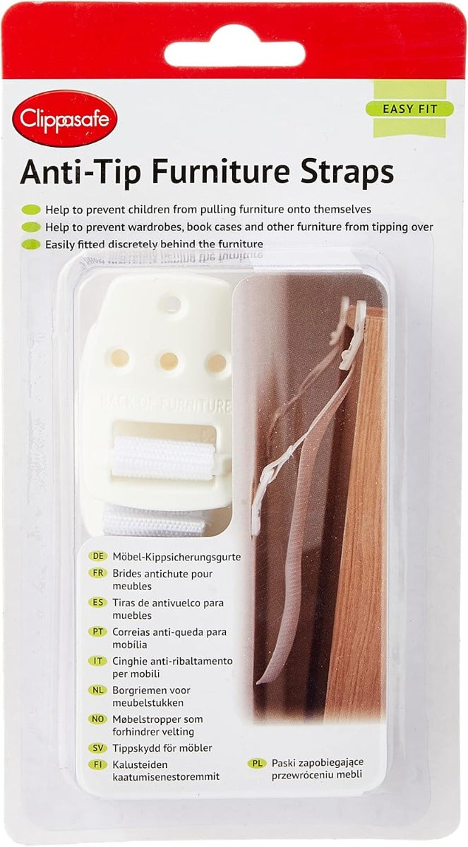 Clippasafe Anti-Tip Furniture Straps