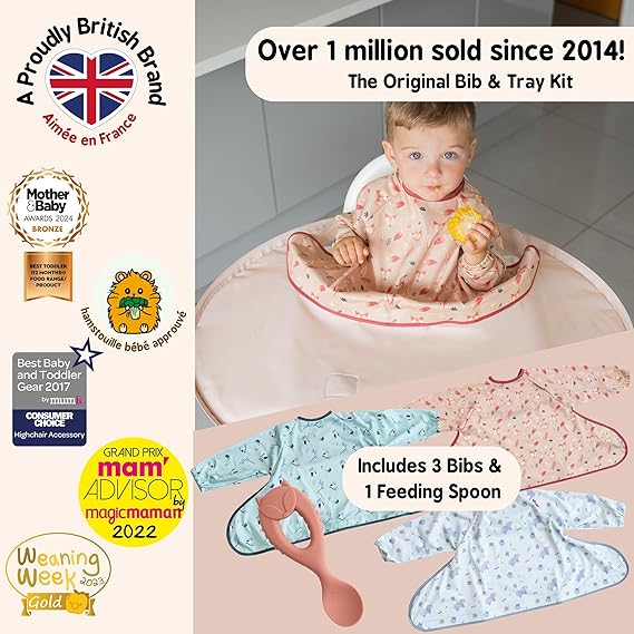 Tidy Tot Bib & Tray Set + Bag Sand