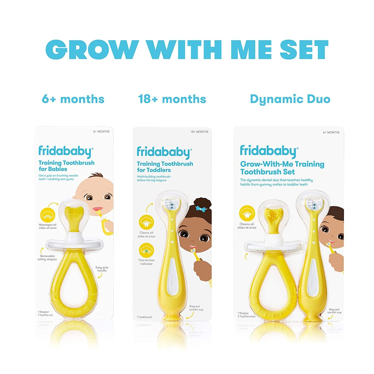 Fridababy-Training Toothbrush for Babies with Soft Silicone Bristles