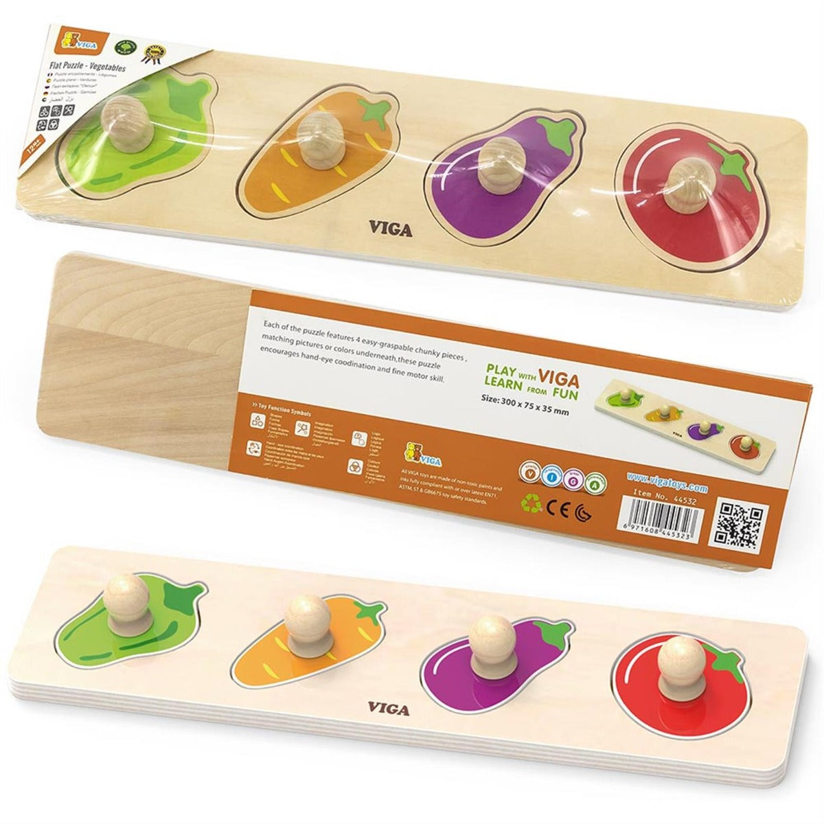 Viga Flat Puzzle – Vegetables