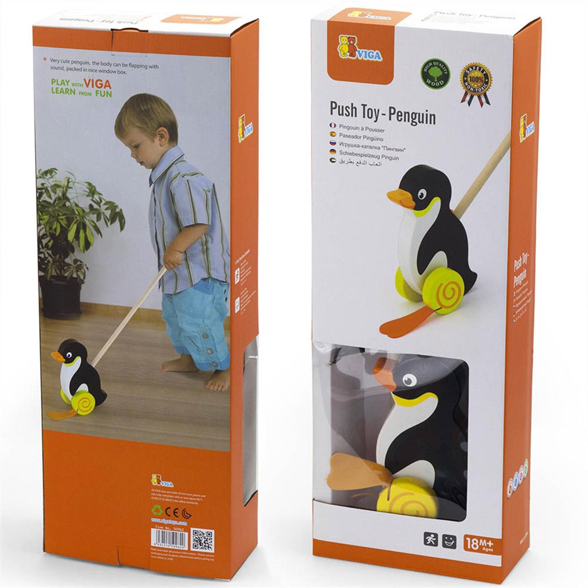 Viga Pull Toy - Penguin